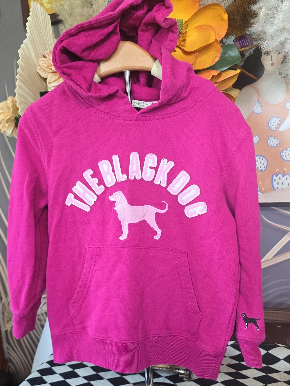 The Black Dog Kids' Pink Hoodie - Comfortable Hooded Sweatshirt
